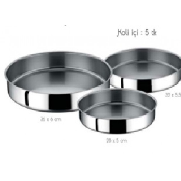 BAKING TRAY Middle (32cm x 5 cm) - 0,60 thıckness