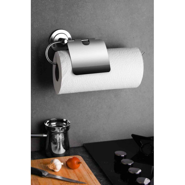 ADHESIVE SOLO COVERED WC PAPER HOLDER