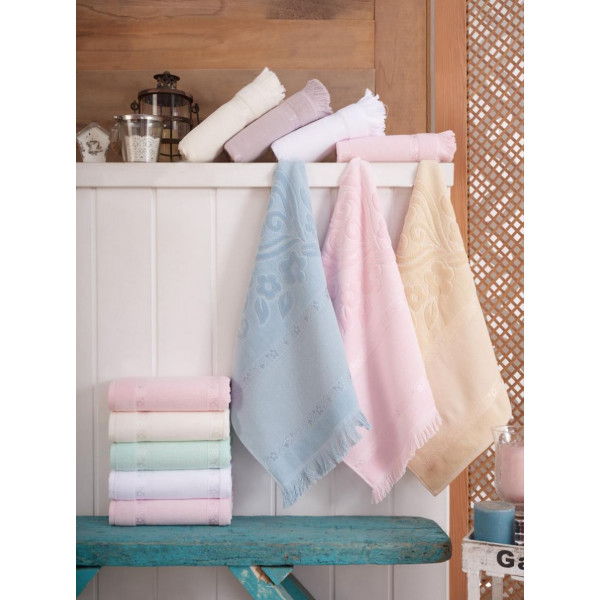 Etamine Cloth Velvet Dyed Towel 50*90 (100% Cotton)