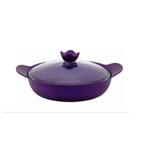 Alpha deep frying pan, purple