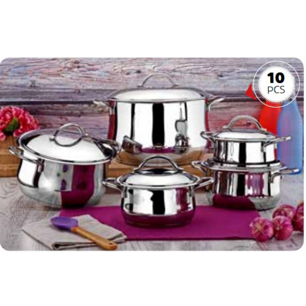 Stainless steel casserole set