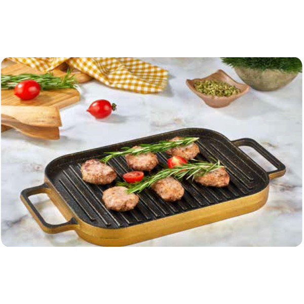 Grille frying pan