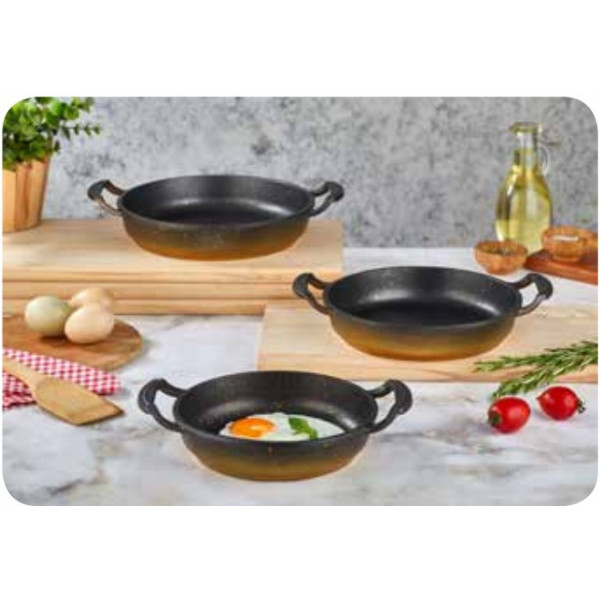 Madrid granite pans with hands