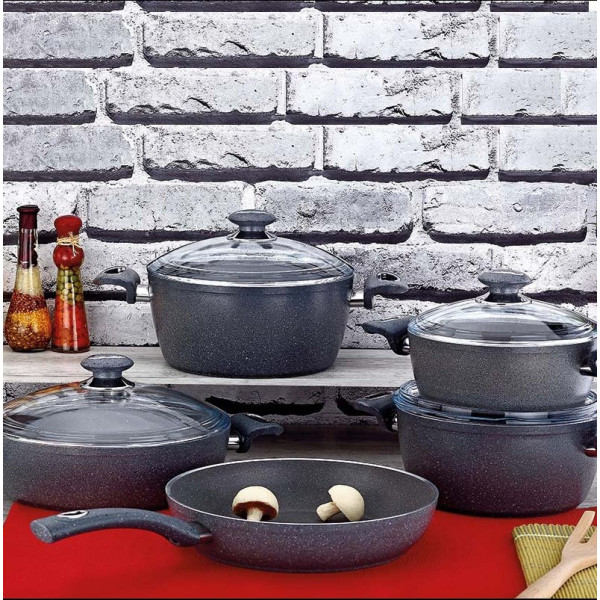 Fasper granite casserole set
