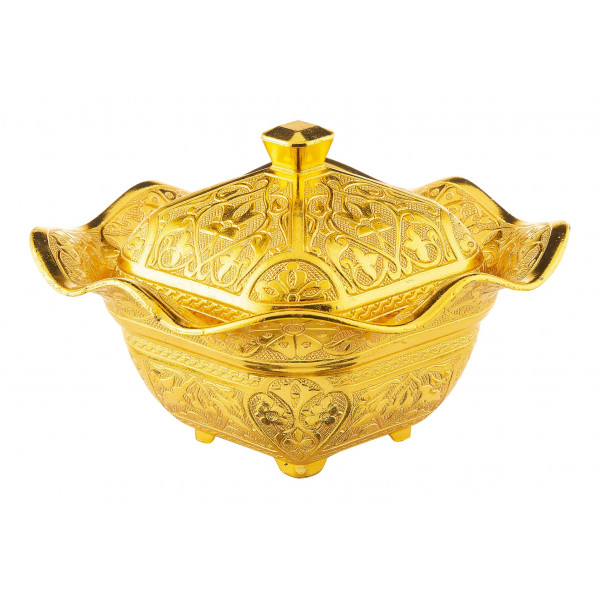 LALEGUL POT WITH COVER (GOLD)