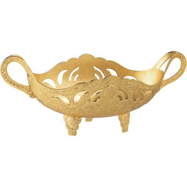 FOOTED GONDOLA SERVING BOWL SMALL SİZE (GOLD)