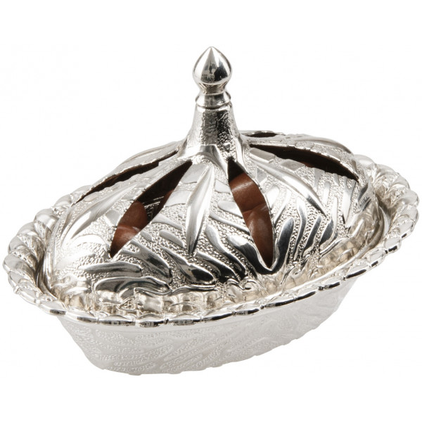 YAPRAK DELİGHT SERVİNG POT WITH COVER (SILVER)