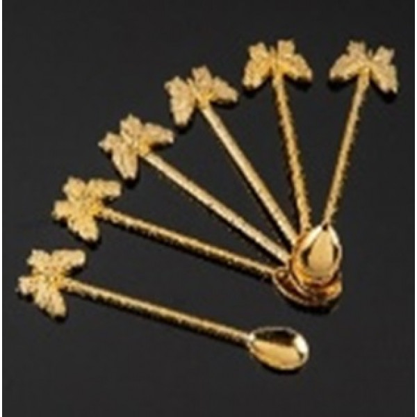 BUTTERFLY SPOON 6 PCS BOXED (GOLD)