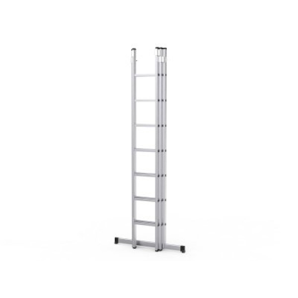 Three-piece sliding ladder, tipi type