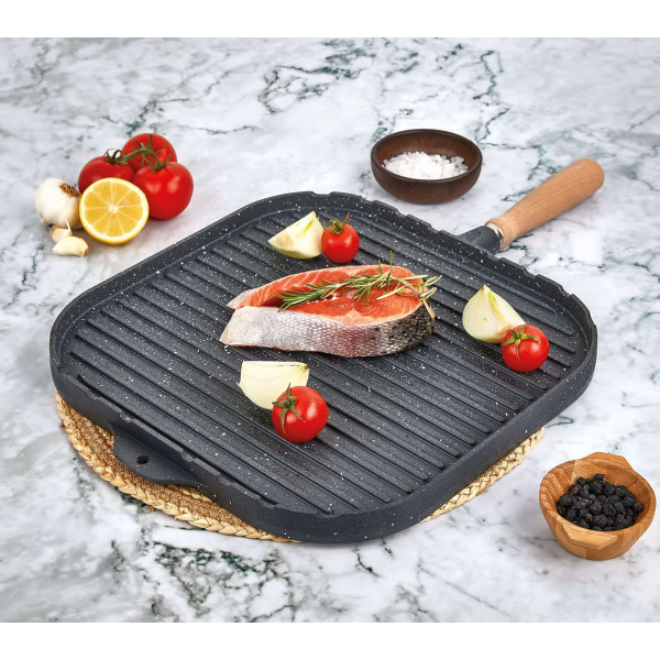 DOUBLE SIDE GRANITE CASTING GRILL PAN 36
