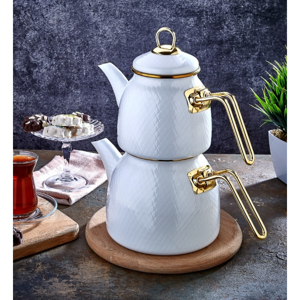Jasmine Enamel Teapot Set