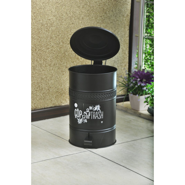 16 LT PEDAL NONFLAMMABLE WASTE BIN USED WITH A BAG INSIDE