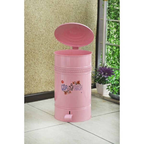 30 LT PEDAL NONFLAMMABLE WASTE BIN USED WITH A BAG INSIDE