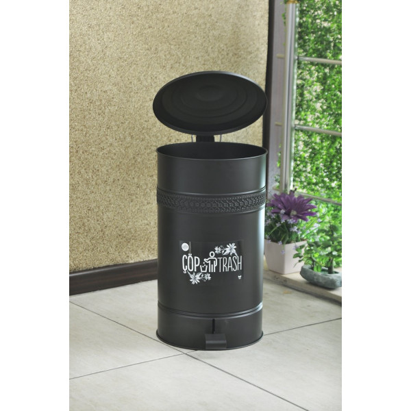 30 LT PEDAL NONFLAMMABLE WASTE BIN USED WITH A BAG INSIDE
